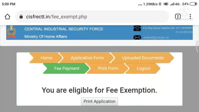 CISF Constable Fire 2022 online form filling process a-z ( part 2) смотреть онлайн