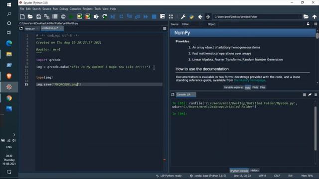 How to generate QR Code using Python смотреть онлайн