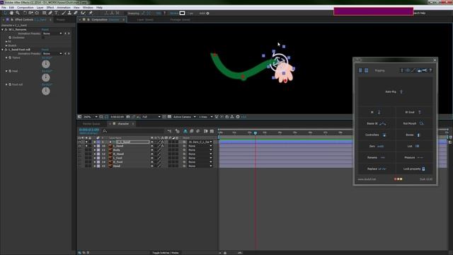 Анимация персонажа в After Effects. Введение в DUIK 15 - AEplug 110 смотреть онлайн