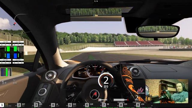 18+ Есть матюки)) Assettо Corsa MClarenMP4-12C - Нервный заезд на тоненького. смотреть онлайн