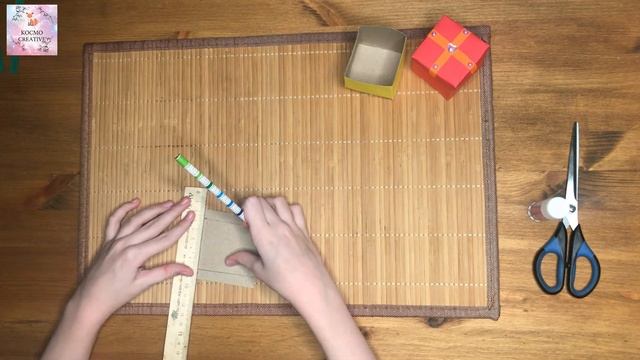 Подарочная коробка своими руками !Сделай из бумаги сам!!! DIY легкие поделки из бумаги смотреть онлайн