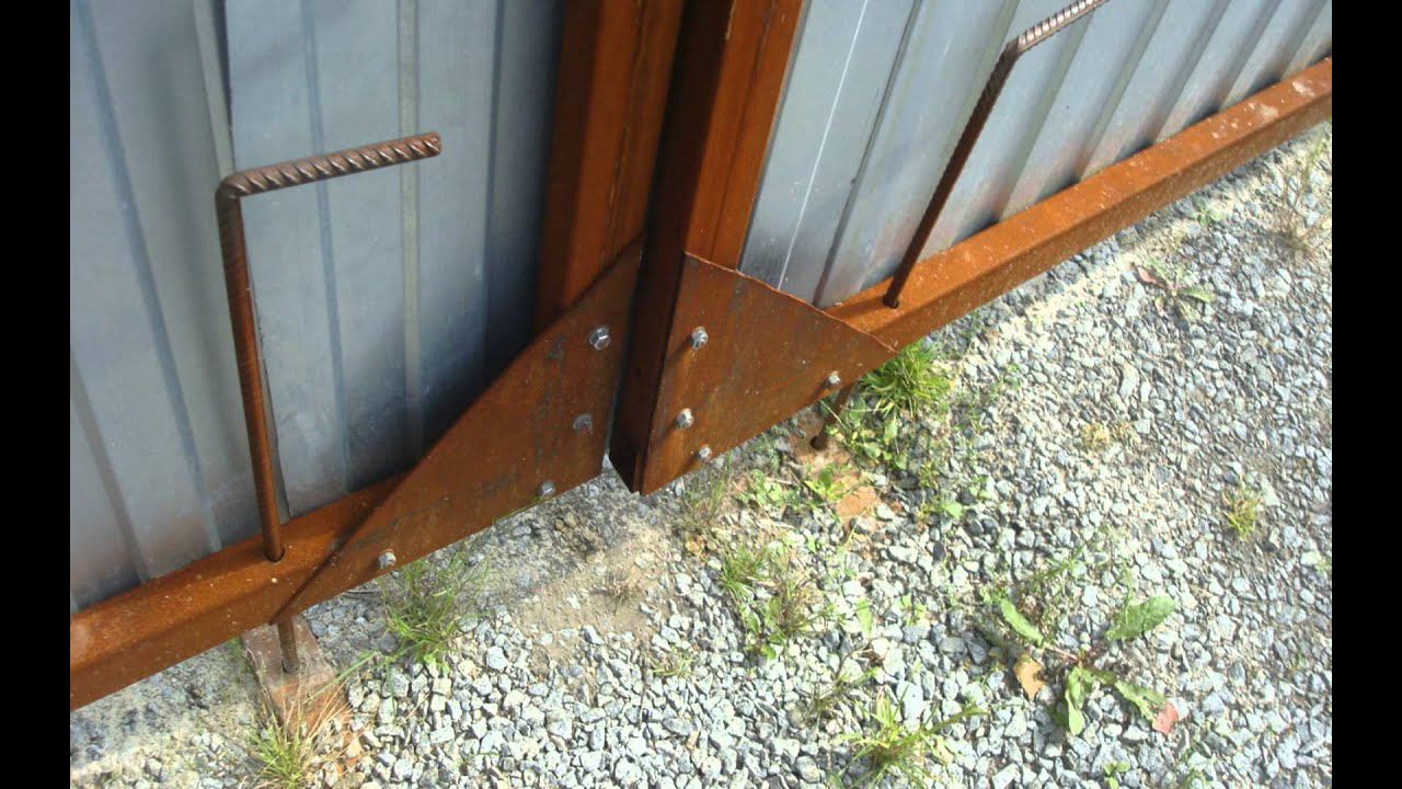 Распашные Ворота с калиткой своими руками 2часть (фото) смотреть онлайн