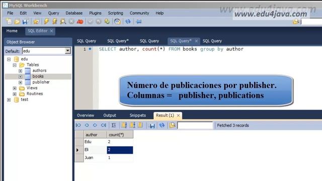 Tutorial SQL 11. Count, Group By statement with MySql Workbench смотреть онлайн