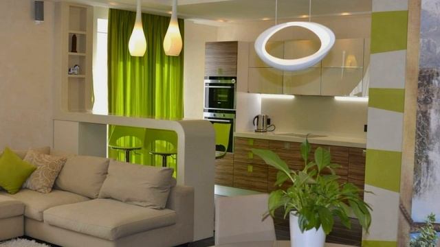 Зеленый цвет в интерьере: красота или убогость? смотреть онлайн