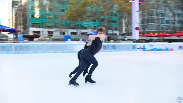Oona BROWN & Gage BROWN skate to @ImagineDragons in Bryant Park (2023 Senior Rhythm Dance) смотреть онлайн