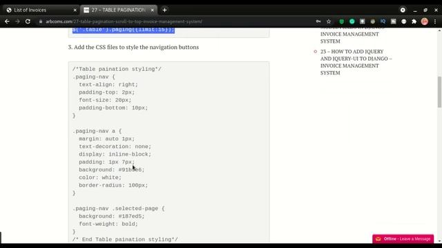 27 HOW TO ADD PAGINATION AND SCROLL TO TOP IN DJANGO - INVOICE MANAGEMENT SYSTEM смотреть онлайн