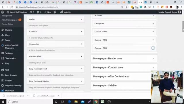 How to Add Widgets in WordPress | Add Affiliate Code or Google Adsense Code [ WordPress Tutorials ] смотреть онлайн