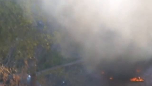 В центре Кирова сгорел автомобиль