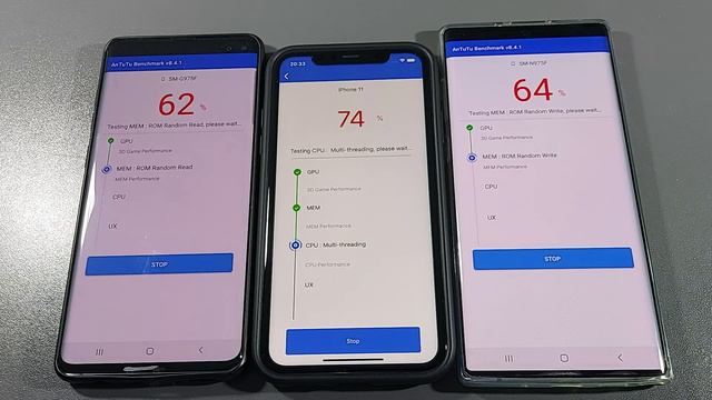 Iphone 11 vs S10 Plus vs Note 10 Plus Antutu Benchmark Test смотреть онлайн