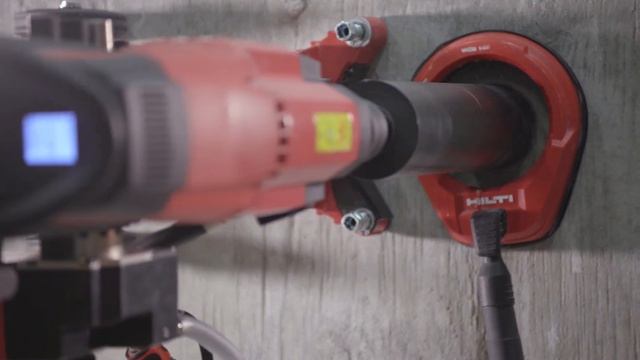 Demo of Hilti DD 250-CA and cut assist units for diamond coring смотреть онлайн