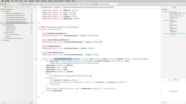 32-Core Data#2.Tạo và lưu đối tượng vào Core Data với Swift 4 смотреть онлайн