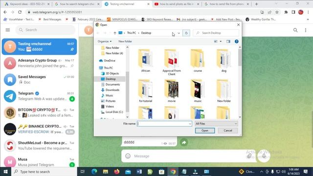 How To Send Photo As File In Telegram Desktop смотреть онлайн