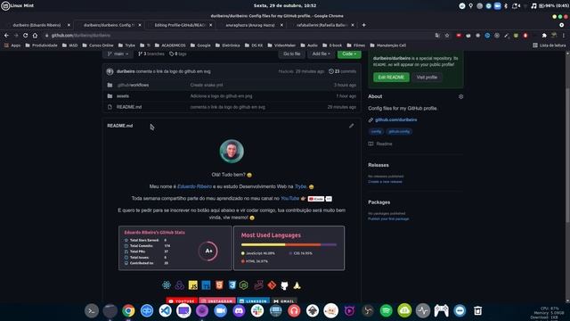 Personalizando o perfil do GitHub (Readme) смотреть онлайн