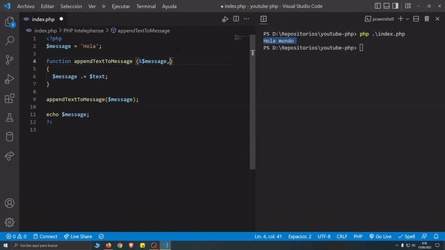 Aprendiendo php - funciones (II) смотреть онлайн