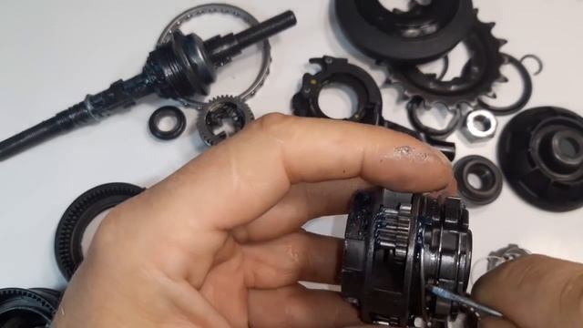 Shimano Nexus Inter 7,  SG-7R46 полная разборка и правильная смазка
