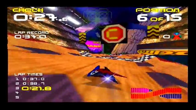 Wipeout 64 - Race - Challenge 6 - Gold - Italia64 смотреть онлайн