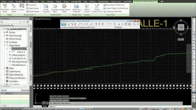 Tutoriales RG - AutoCAD Civil 3D 2014 - 34 - Crear Perfil De Diseño смотреть онлайн