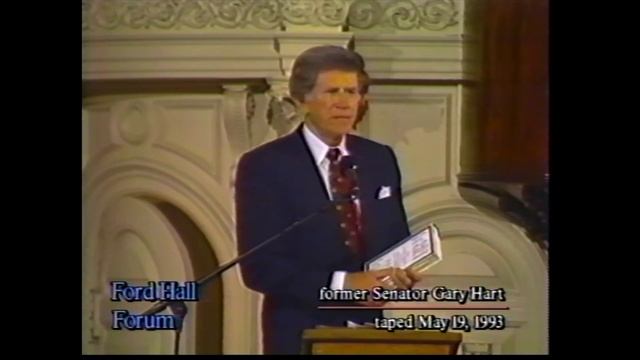 Gary Hart, "The Good Flight" (Ford Hall Forum, 1993) смотреть онлайн
