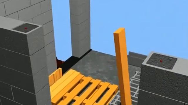 Устройство проемов из U-блоков НОВОБЛОК