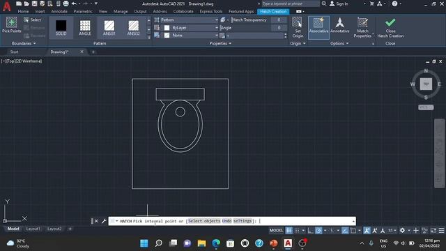 AutoCAD Application 10 | Hatch Commands смотреть онлайн