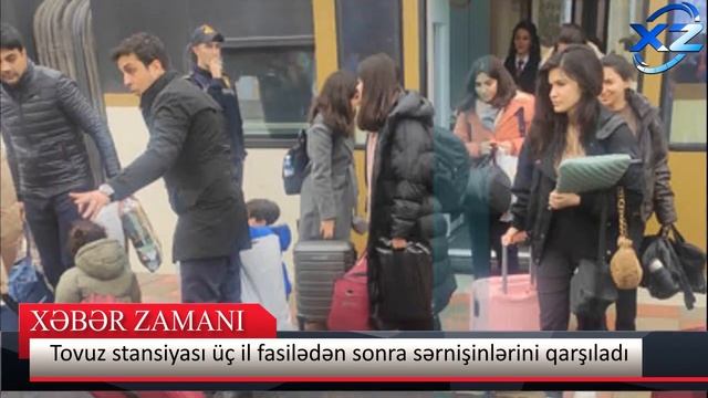 Tovuz stansiyası 3 il fasilədən sonra sərnişinlərini qarşıladı смотреть онлайн