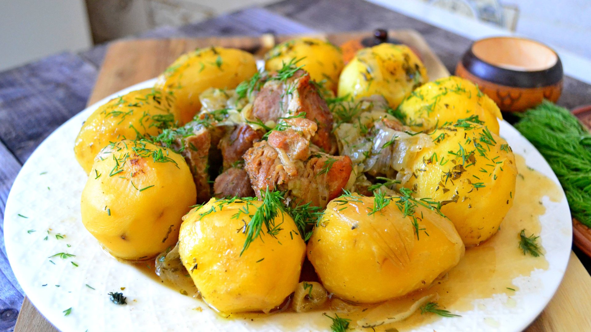 Картошка с Мясом по-крестьянски. Старинный Сибирский бабушкин рецепт смотреть онлайн