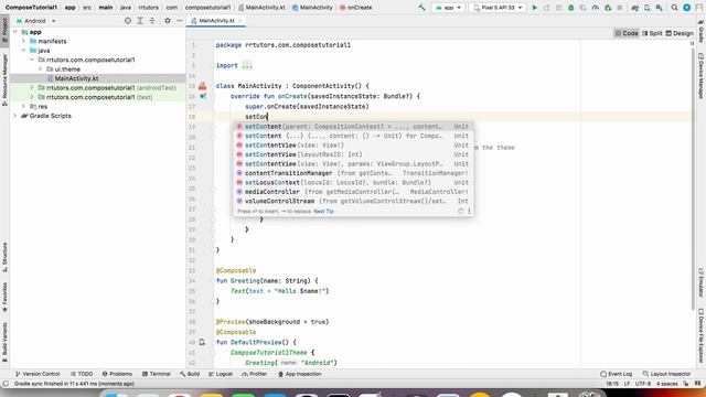 First Compose project android смотреть онлайн
