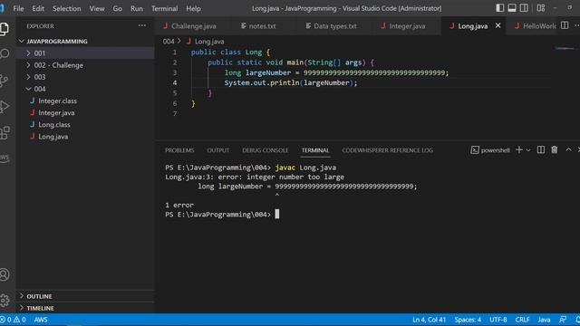009 - Tagalog Java Programming - Data Type | Long смотреть онлайн