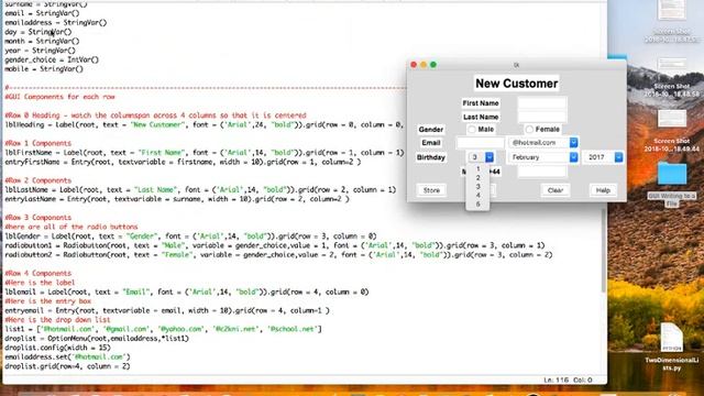 Creating GUI using tkinter in Python and csv files Add Customers смотреть онлайн