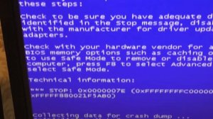 Stop 0x0000007E как исправить синий экран