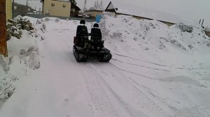 Гусеничный вездеход испытание