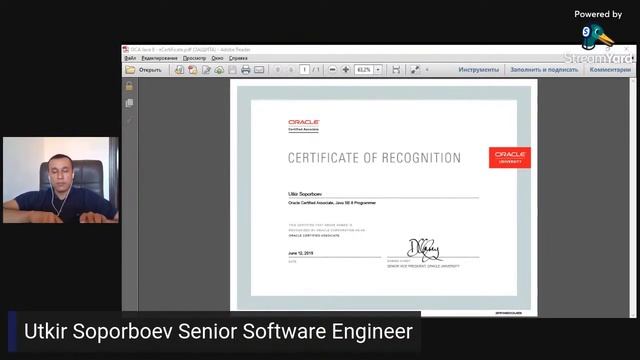 Java Oracle sertifikatlar va ularning ishga joylashishdagi axamiyati смотреть онлайн