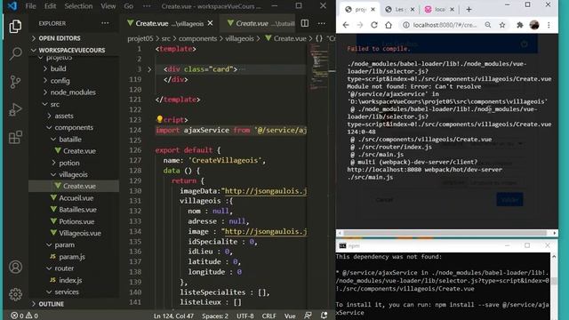 VueJS 19.12 Création villageois alimentation listes déroulantes Ajax смотреть онлайн