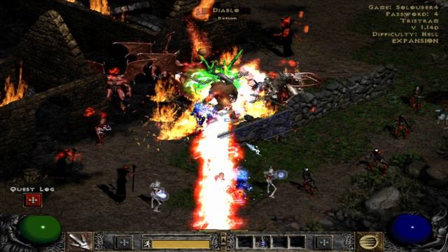 Bear Paladin - Solo Uber Tristram in 5 minutes - Diablo 2 смотреть онлайн