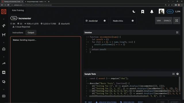 Codewars 7 kyu Incrementer Javascript смотреть онлайн