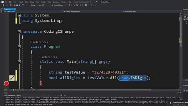 Check if a string contains only digits | C# Coding | NerdHouseGeeks.com смотреть онлайн