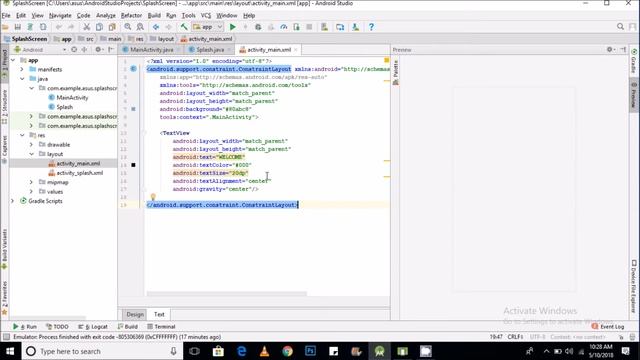 How to Make Splash Screen Without Blank Screen Before Launching an Activity in Android Studio смотреть онлайн