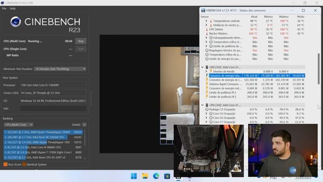 Testando a Huananzhi B660M Plus - Nova placa mãe para Intel 12a/13a POR R$ 380 смотреть онлайн