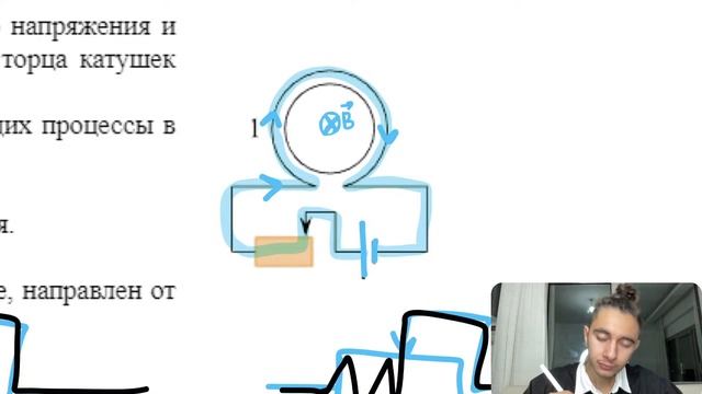 Катушка № 1 включена в электрическую цепь, состоящую из источника постоянного напряжения и - №24875 смотреть онлайн