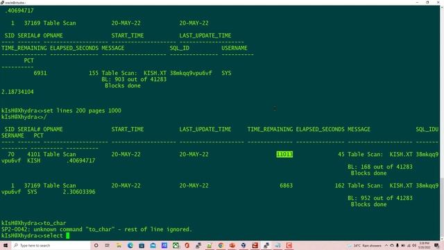 Monitor long running sessions in oracle смотреть онлайн