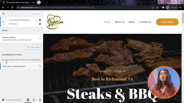 Como inserir menu, título e logo no WordPress [2022] смотреть онлайн