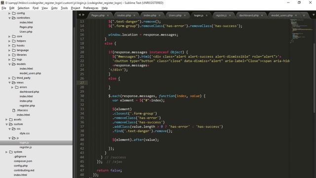 Codeigniter Tutorial - Register & Login with Ajax Part 6 Login (2/2) смотреть онлайн