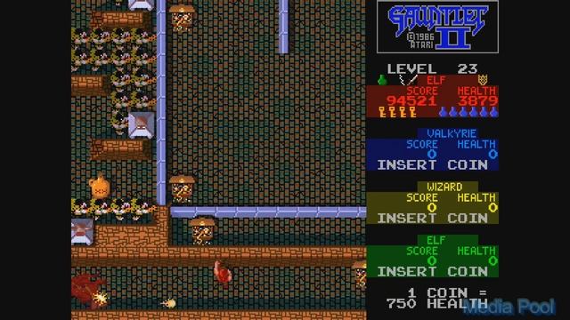 Gauntlet 2 (Arcade) Playthrough Longplay Retro game смотреть онлайн