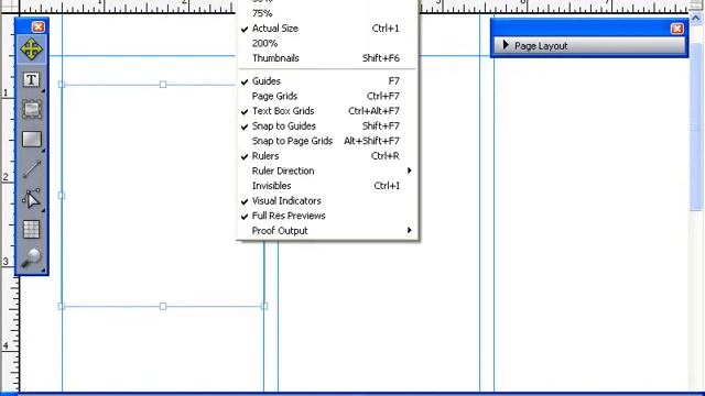 Главное меню QuarkXpress 8 - дополнительные пункты меню (3/55) смотреть онлайн