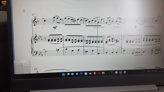 Ф.Мендельсон "The Fleecy Clouds from Song Without Words" для кларнета смотреть онлайн