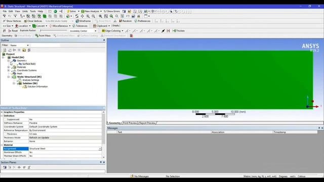 Edge Crack With Premeshed Crack Fracture Using Ansys Workbench
