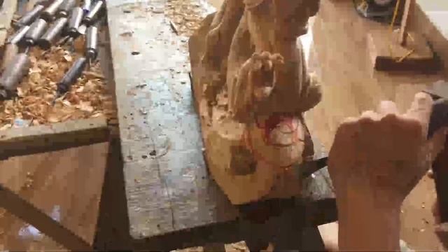 Резьба по дереву дракона - сделать из дерева дракона из дерева смотреть онлайн
