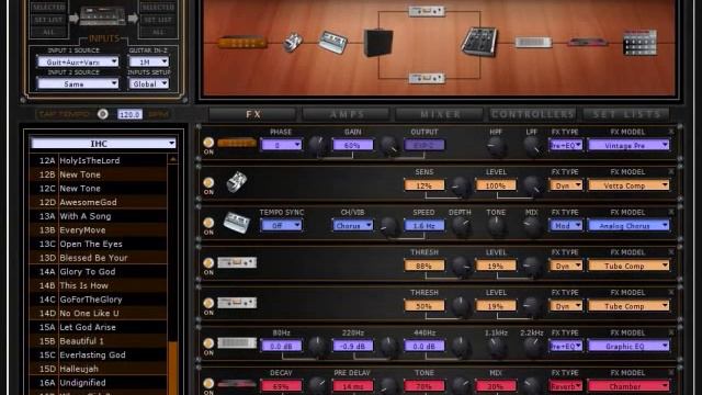 Line 6 POD HD500 + Variax Acoustic Guitar Sound For 