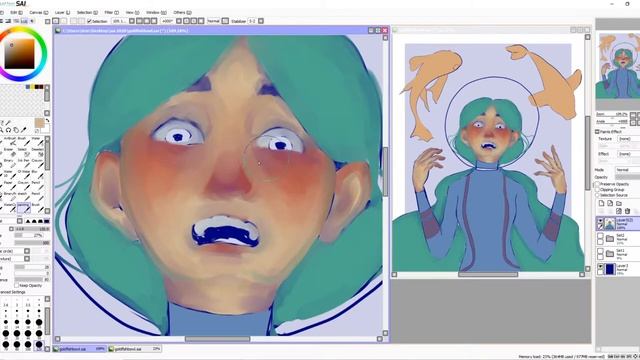 Speedpaint - Goldfish Bowl - (Paint Tool SAI) смотреть онлайн