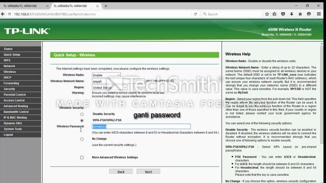 Setting TP-Link TL-WR941ND